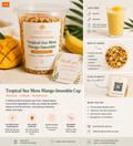 TROPICAL SEA MOSS MANGO SMOOTHIE CUP 🥭🌊
