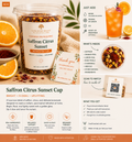 SAFFRON CITRUS SUNSET CUP ✨🍊