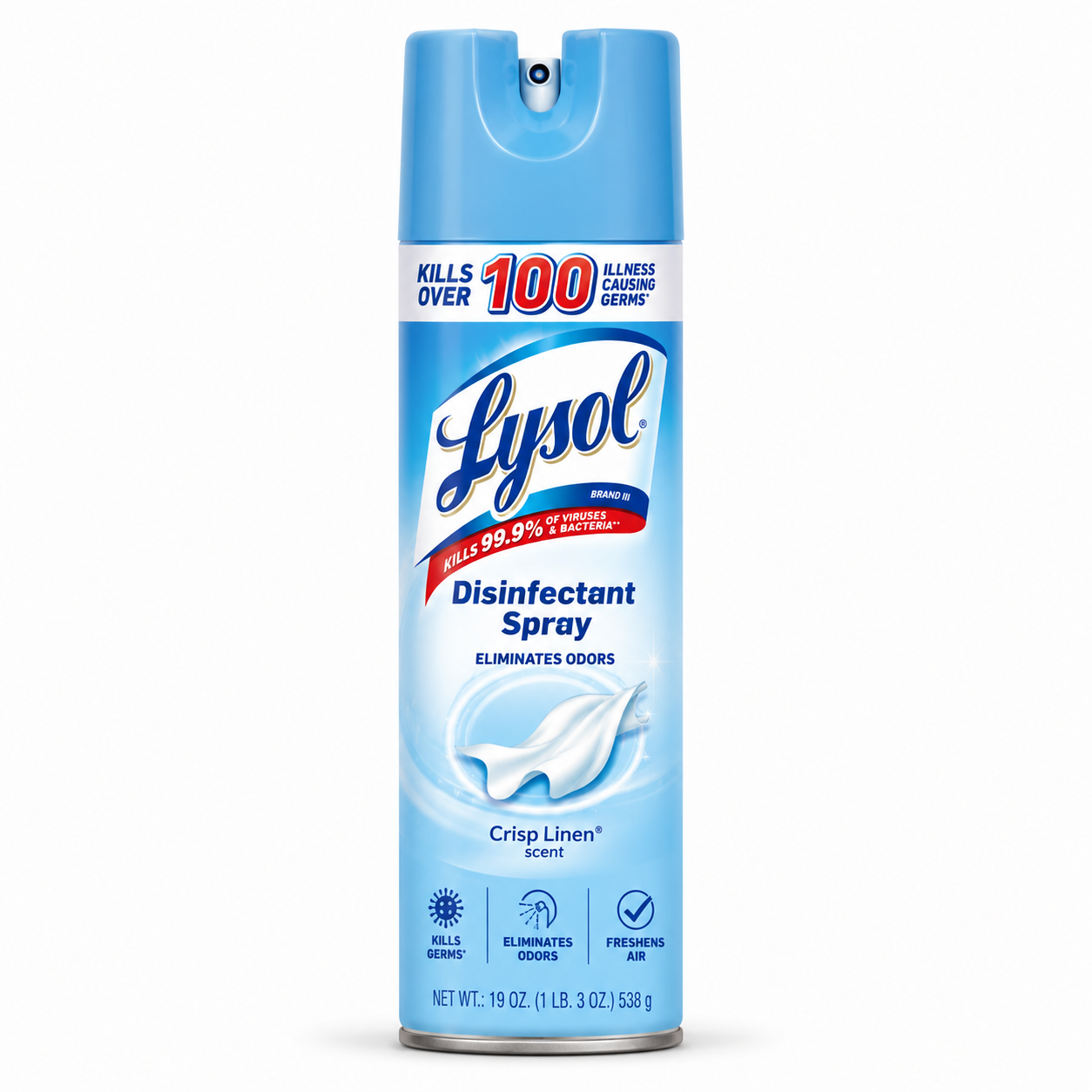 Lysol Disinfectant Aerosol Spray – Crisp Linen (350G Can)