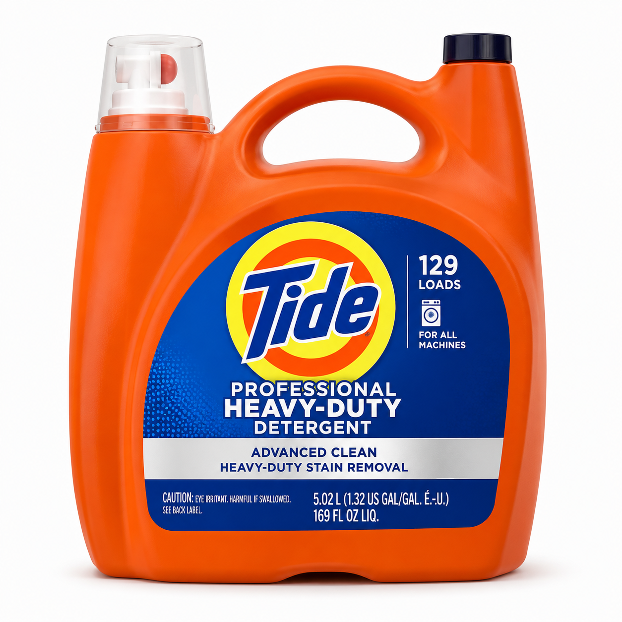 Tide Professional Heavy-Duty Liquid Detergent (5.02L / 129 Loads)