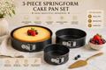 Premium 3-Piece Springform Cake Pan Set