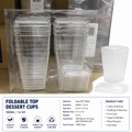 Foldable Top Dessert Cups – 16 oz (500 mL)