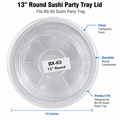 13" Round Party Tray Lid