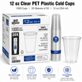 12 oz Clear PET Plastic Cold Cups