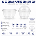 12 oz Clear Plastic Dessert Cups