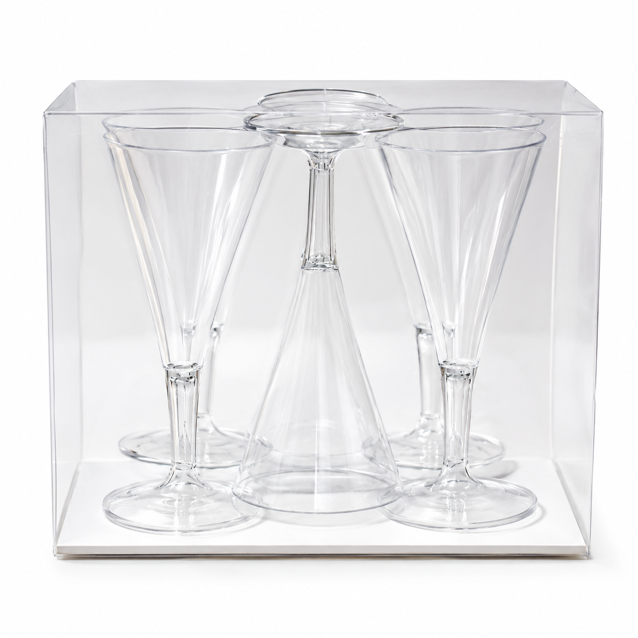 6pcs Champagne Cup Disposable Flutes