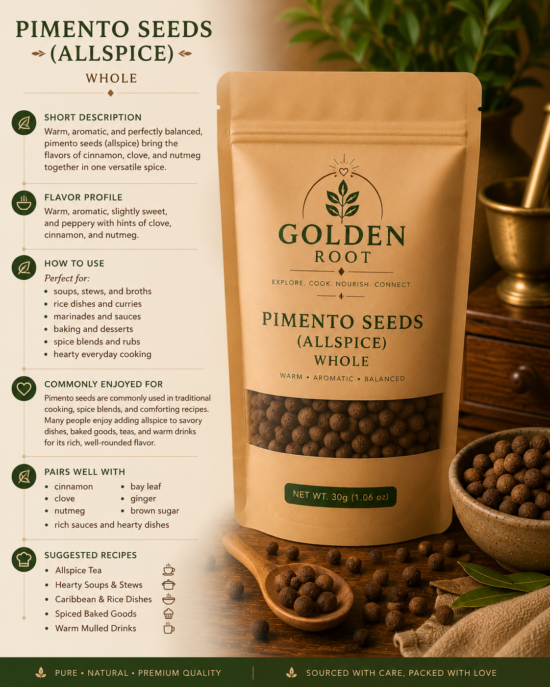 Pimento Seeds (Allspice)